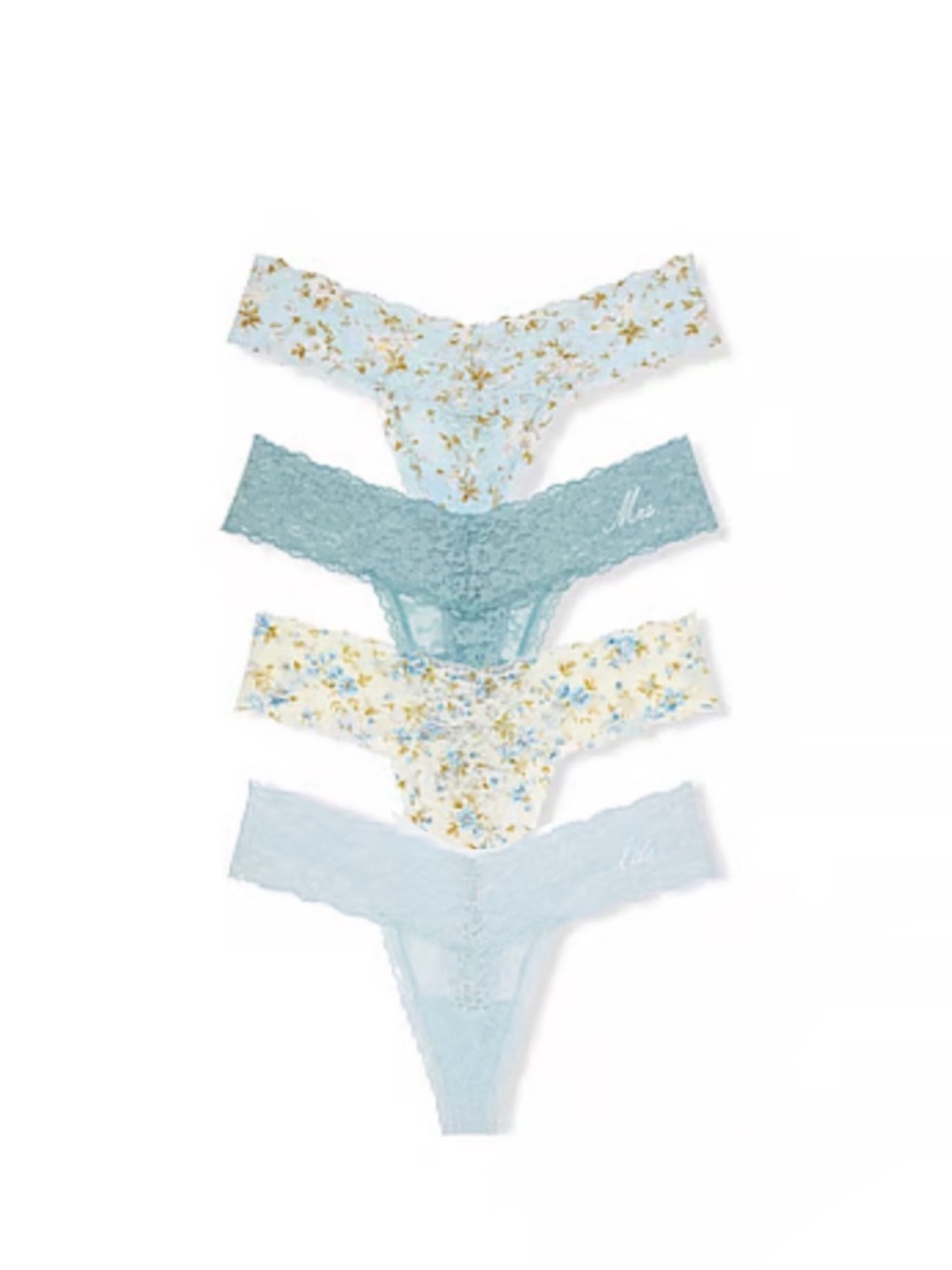 Victoria secret floral thongs